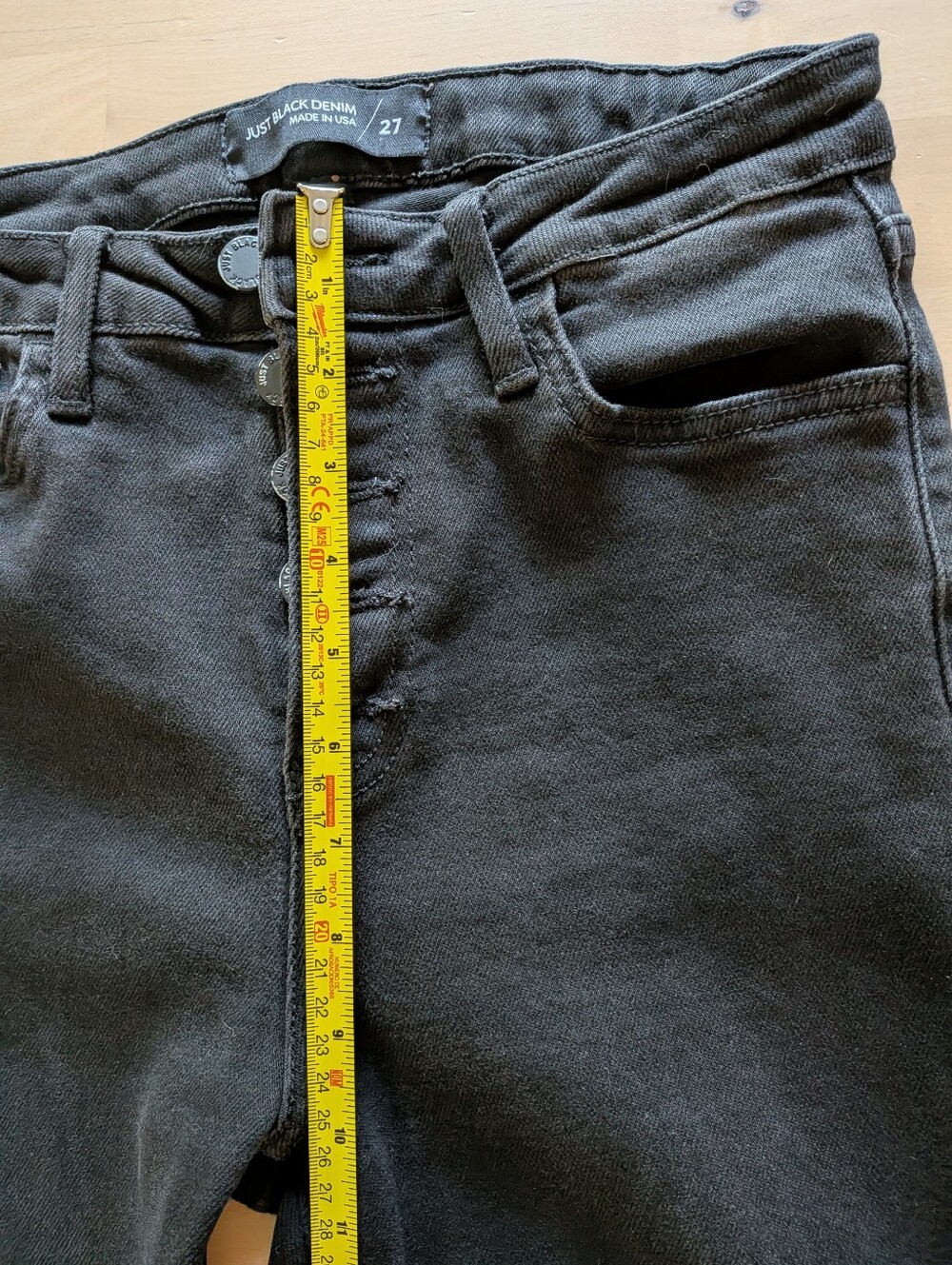 Just Black Denim High Rise Skinny Jean Size 27 - Picture 7 of 12